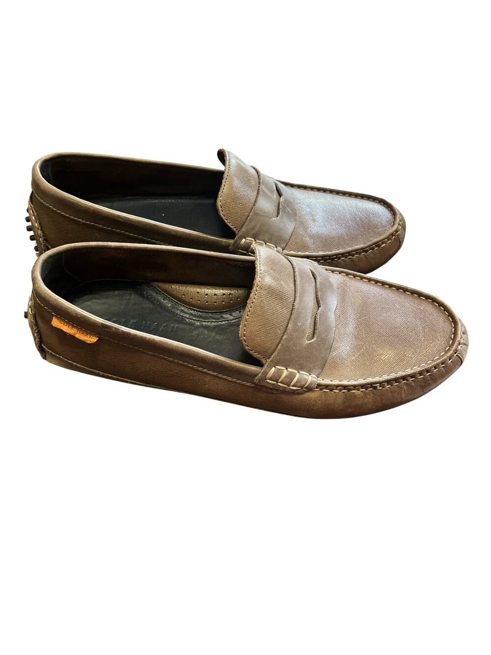 Cole Haan Wyat penny Driver Loafers-Men Sz 8.5-Taupe